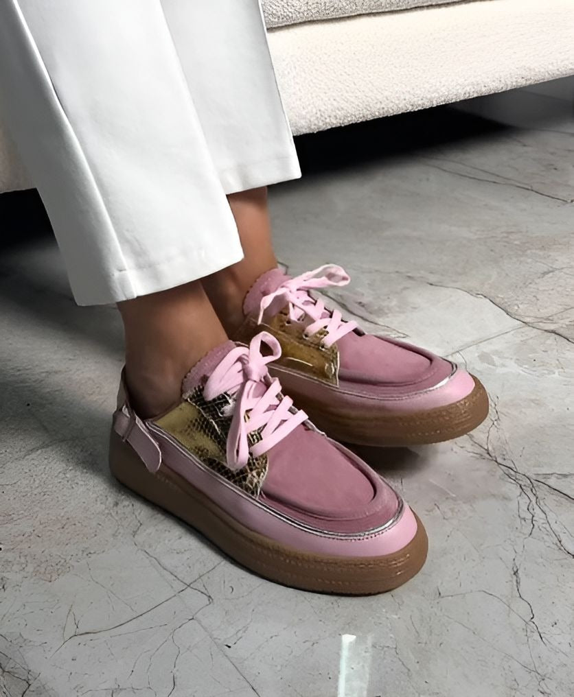 Pink & Gold Comfortable Women Shoes