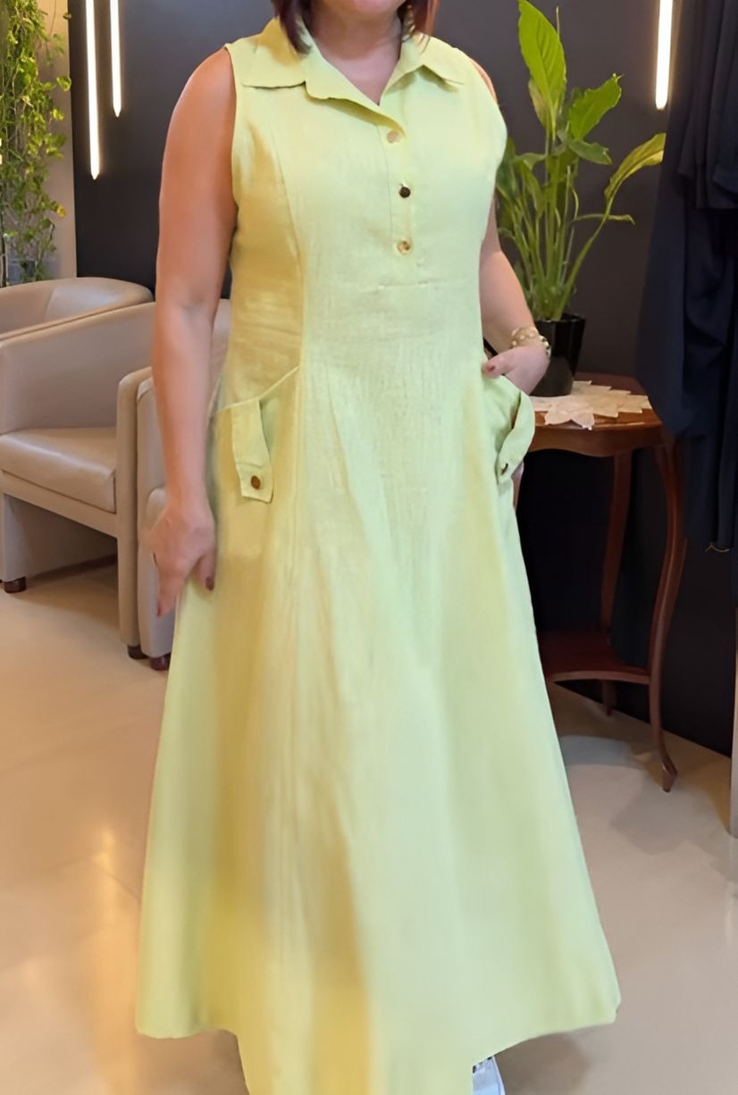 Sleeveless Comfortable Everyday Dress with Pockets