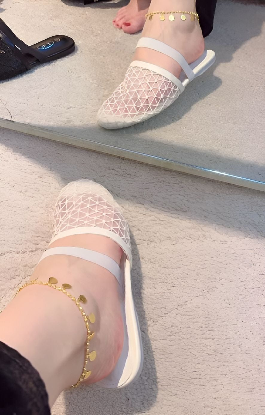 Pointed Mesh Women Sandals