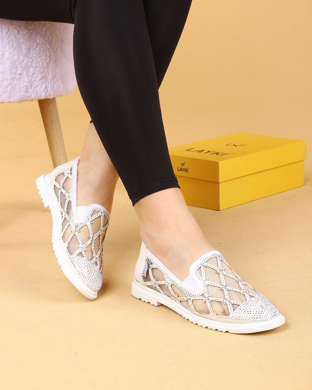 Mesh Glitter Women Shoes