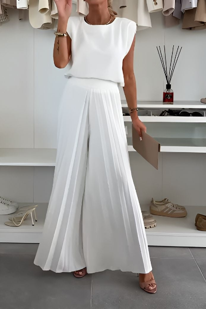 Solid Color Comfortable Two-Piece Set