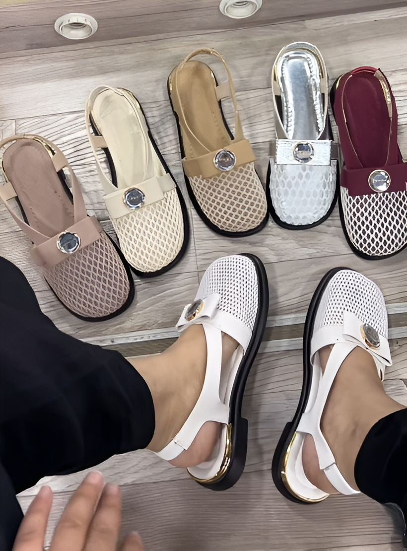 Bowknot Mesh Breathable Women Shoes