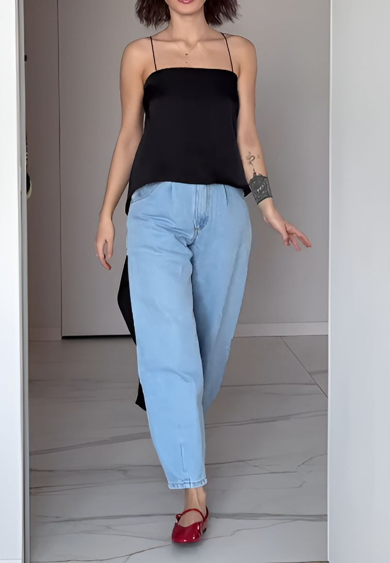 Flowy Black Camisole Top