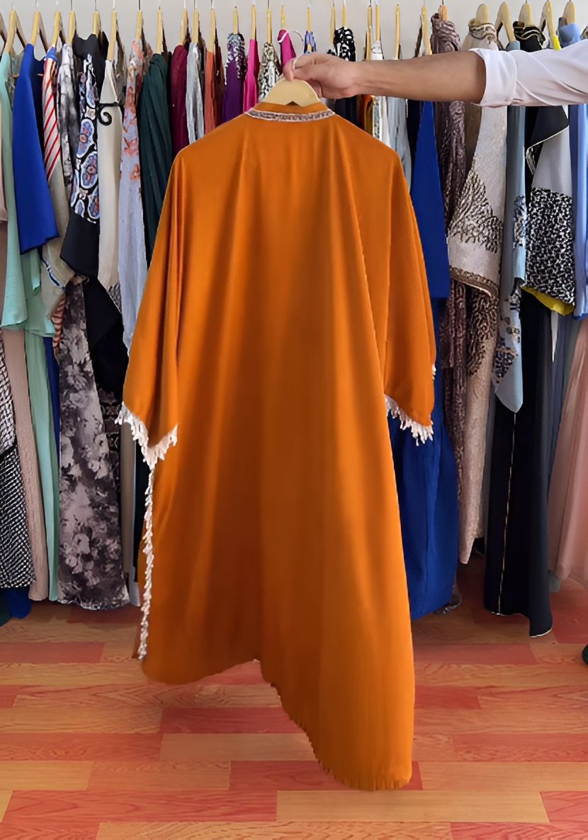 Orange Long Sleeve Dress