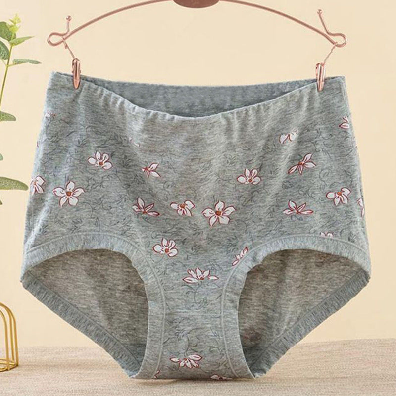 Plus Size Super Comfort Cotton Printed Panties