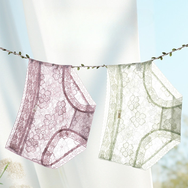 Summer Ultra-thin Flower Lace Panties