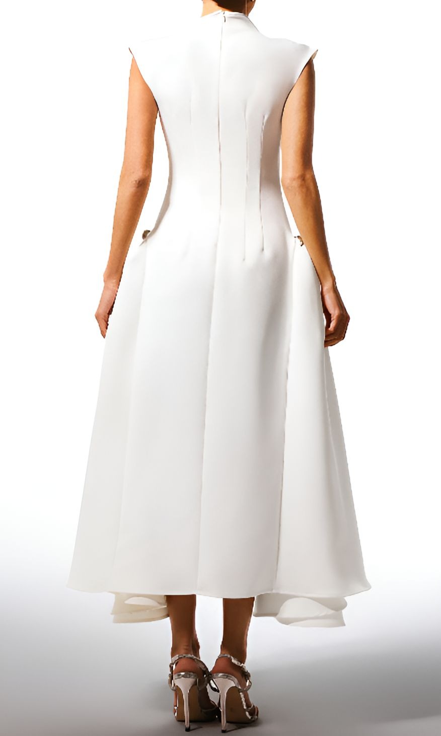 Elegant White Sleeveless Long Dress