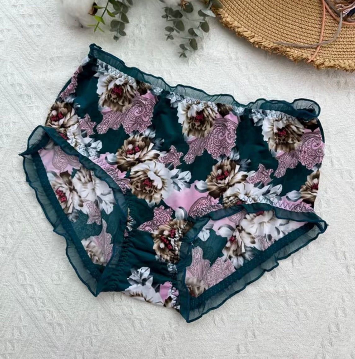 Plus Size Comfortable Women Printed Panties