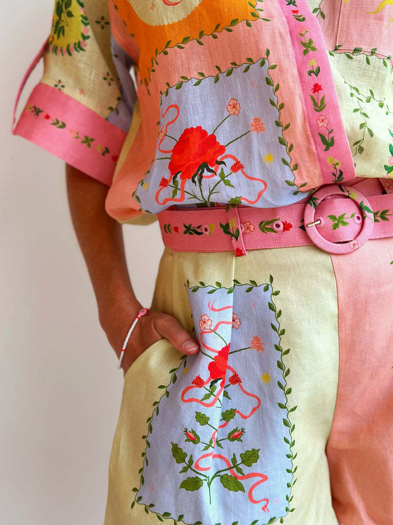 Printed Casual Shirt & Shorts Set