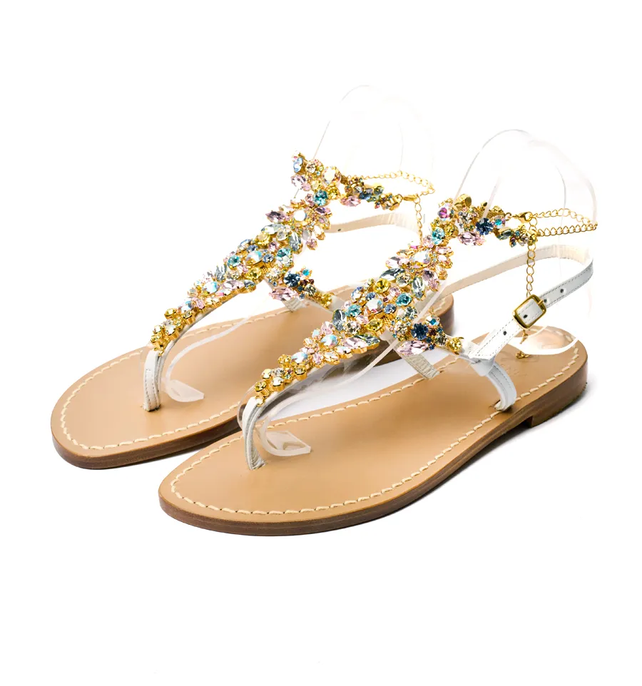 Colorful Rhinestone Sandals