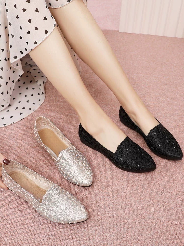 Fashion Soft-Soled Rhinestone Women Shoes