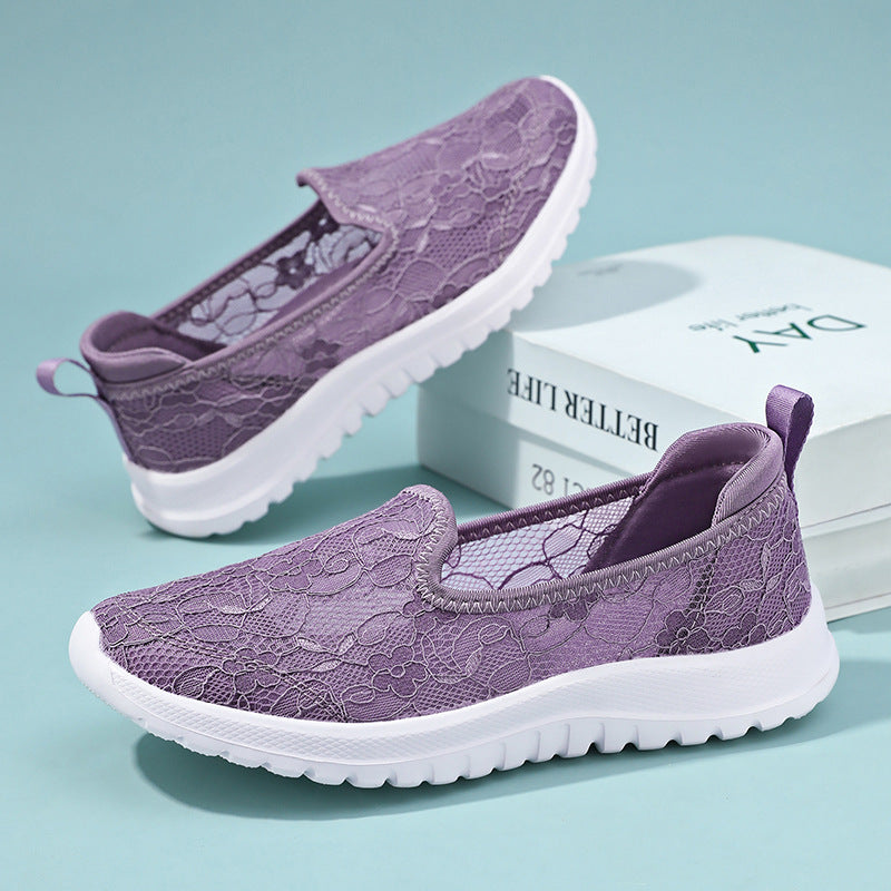 Lace Breathable & Comfortable Women Shoes