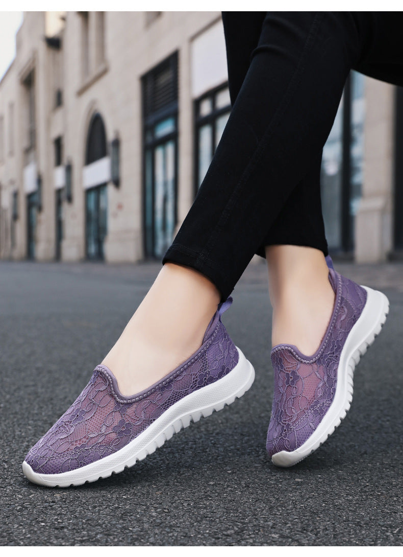 Lace Breathable & Comfortable Women Shoes
