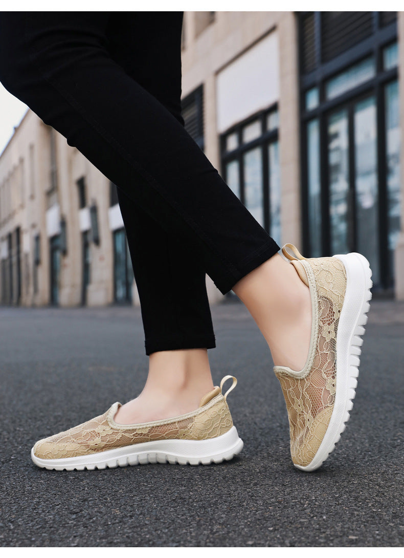 Lace Breathable & Comfortable Women Shoes