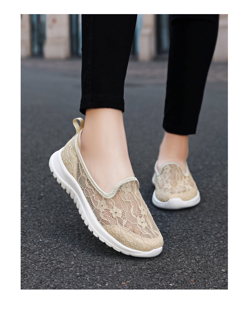 Lace Breathable & Comfortable Women Shoes