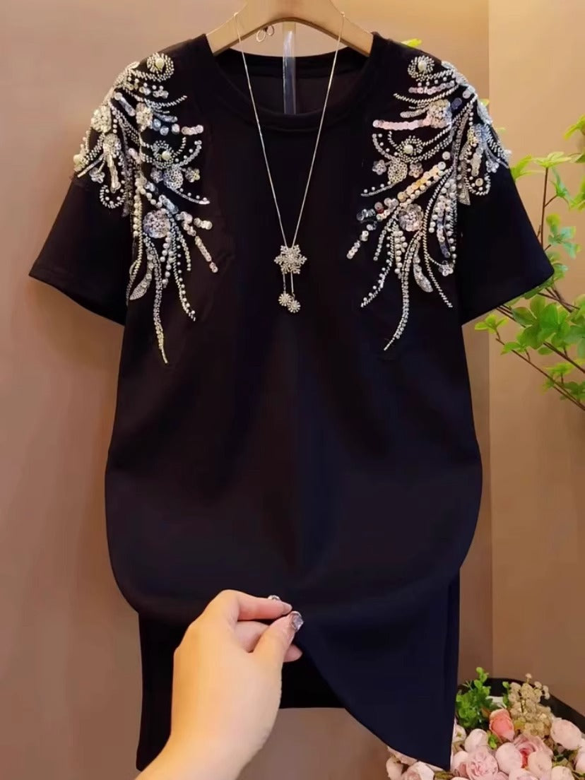 Plus Size Sequin T-shirt