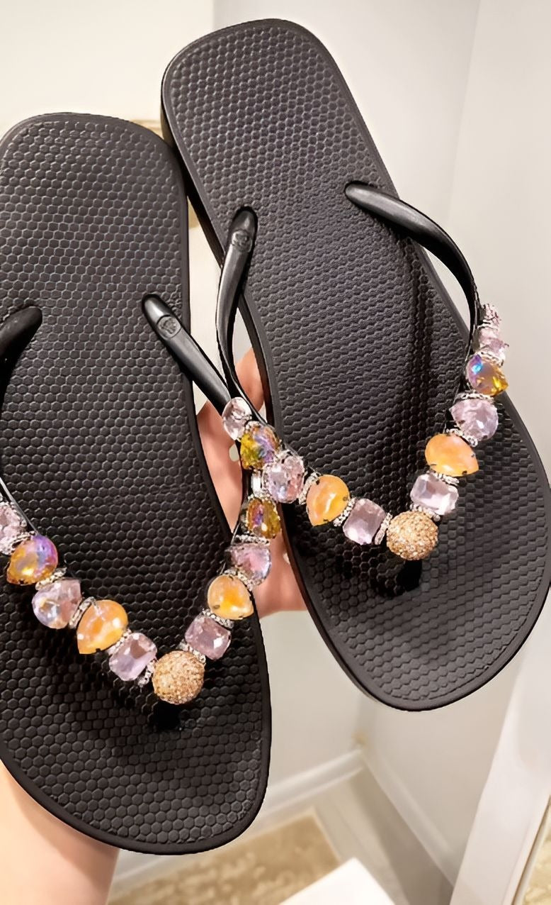Sparkling Rhinestone Slippers