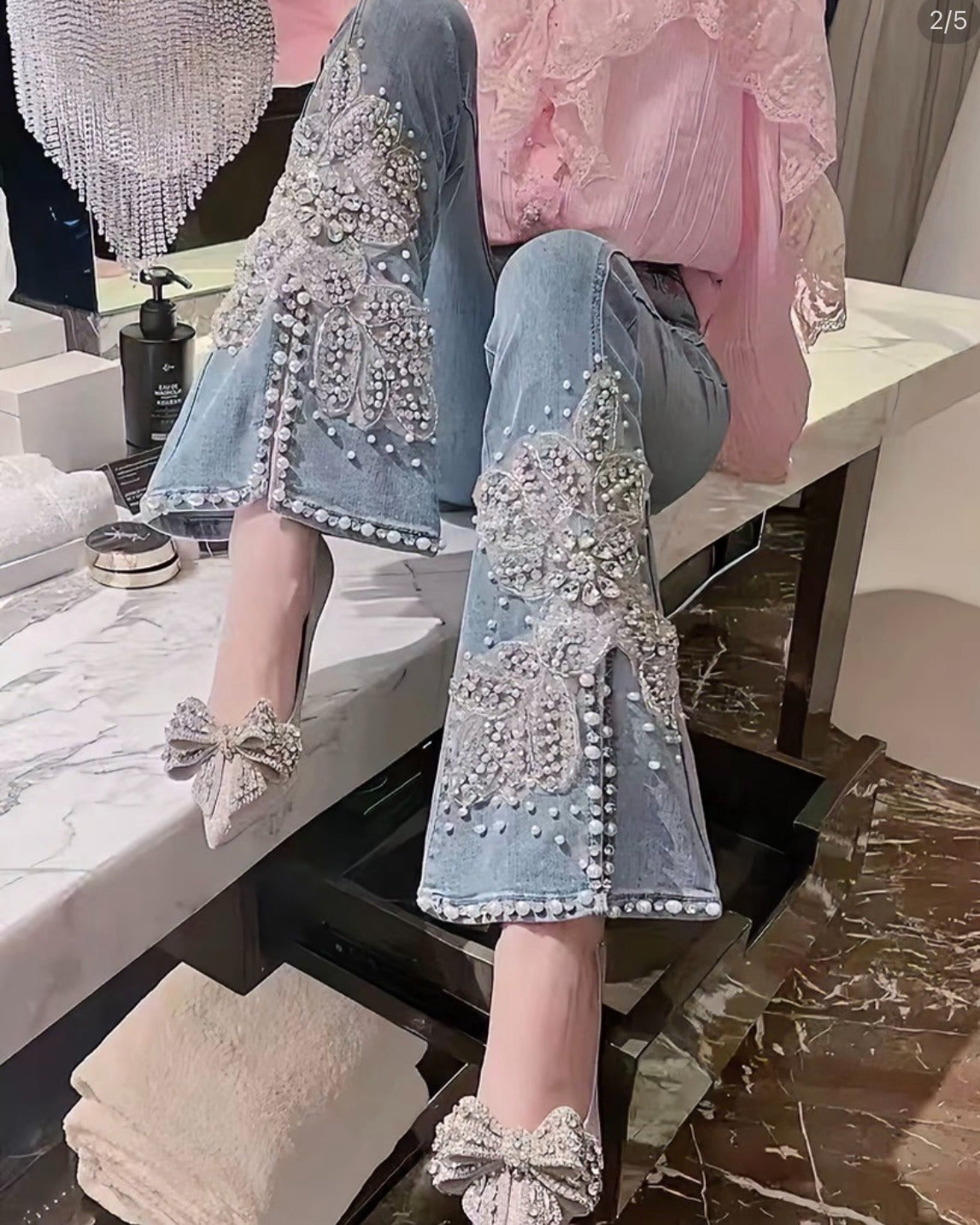 Luxury Rhinestone Jeans