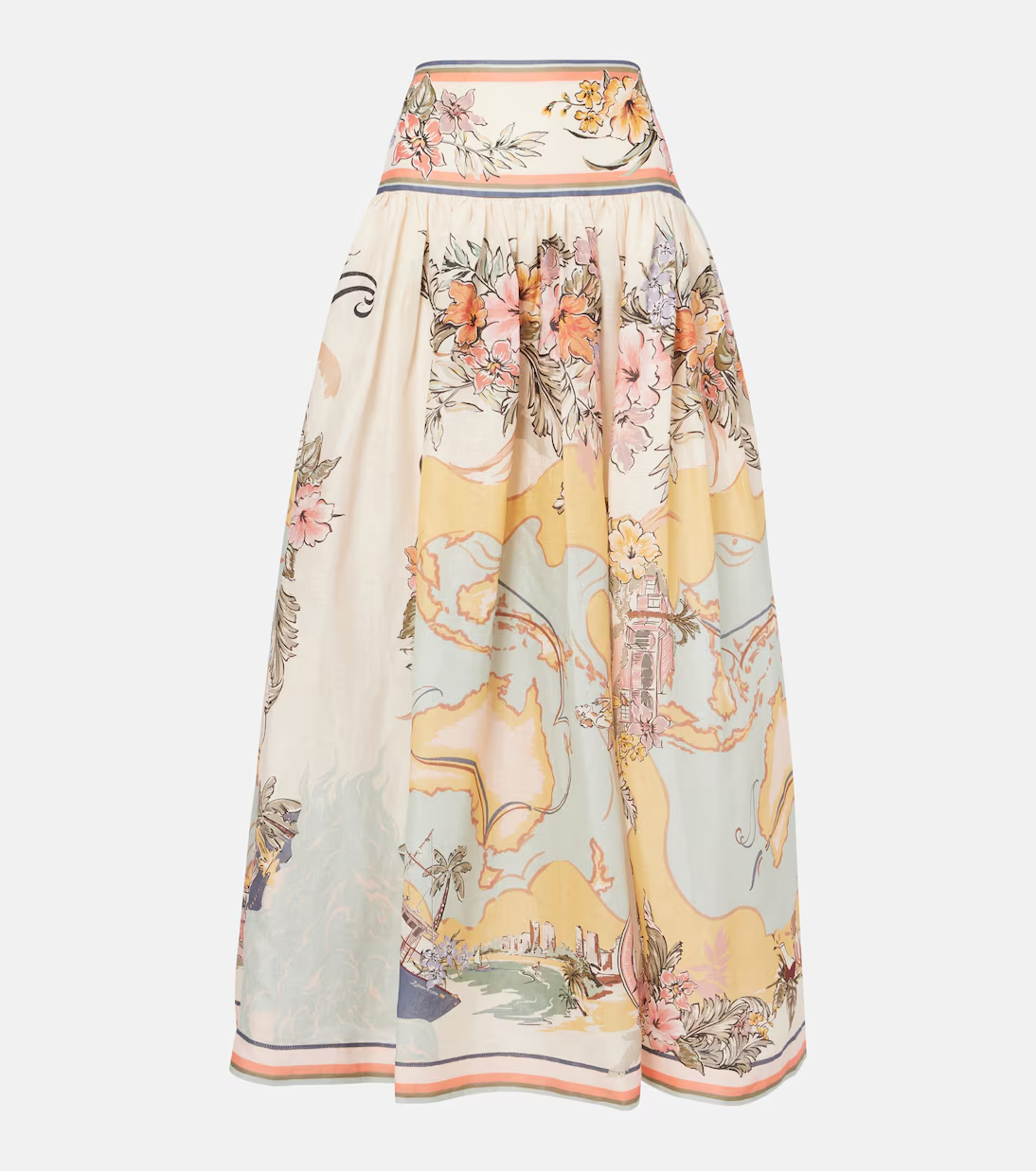 Printed Maxi Skirt