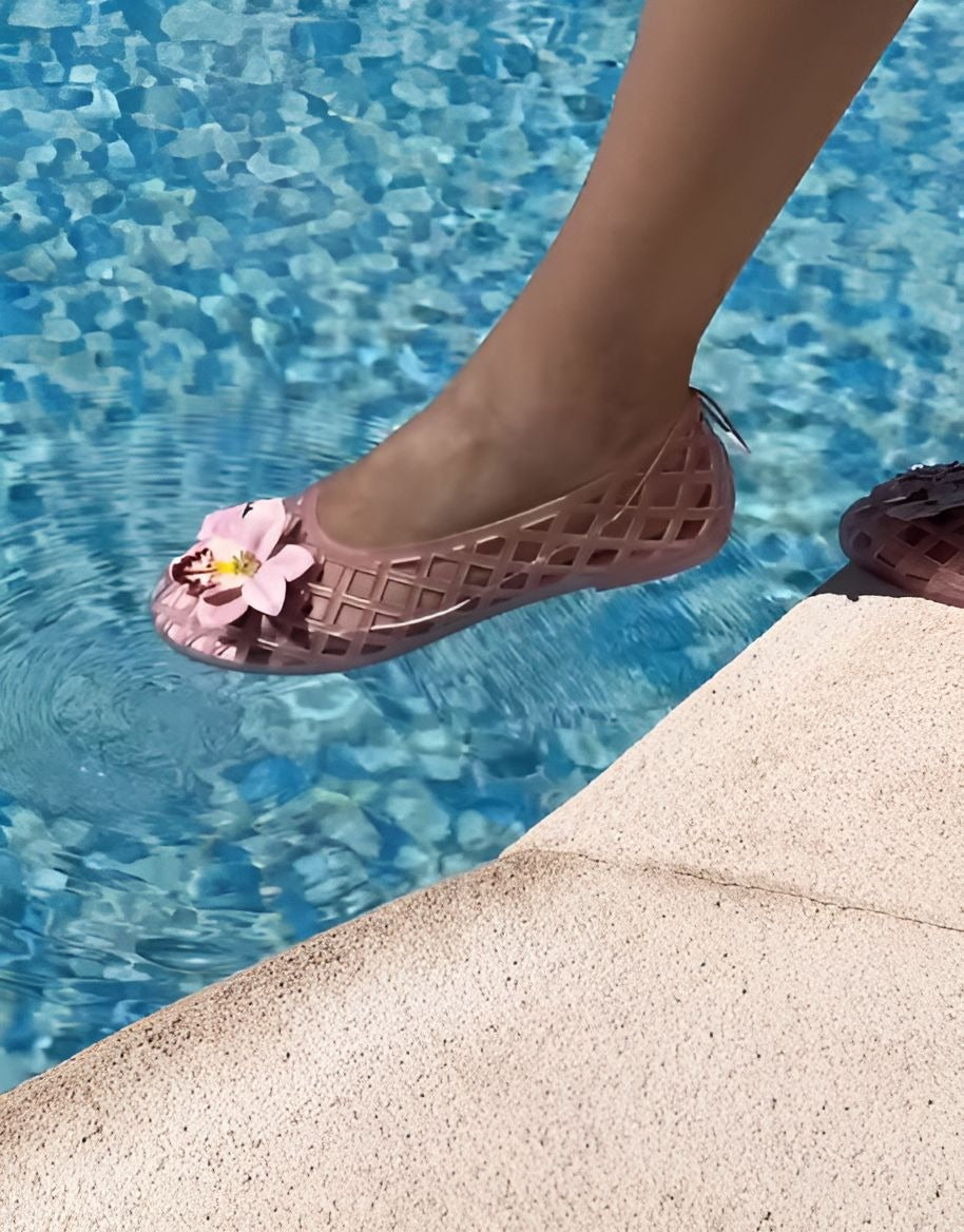 3D Flower Crystal Shoes