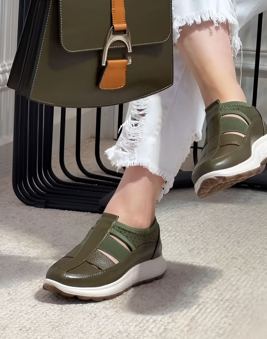 Premium Leather Platform Sandals