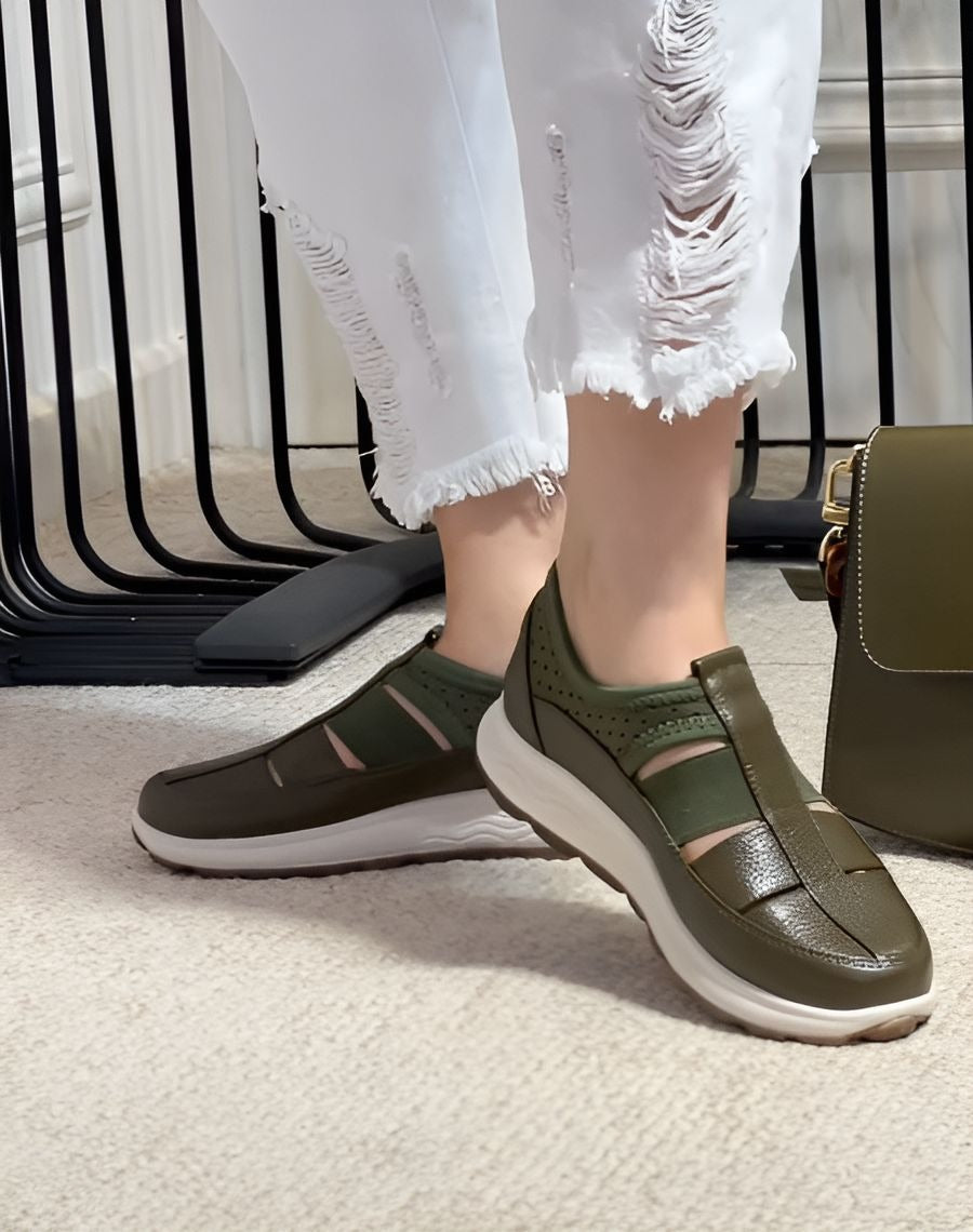 Premium Leather Platform Sandals