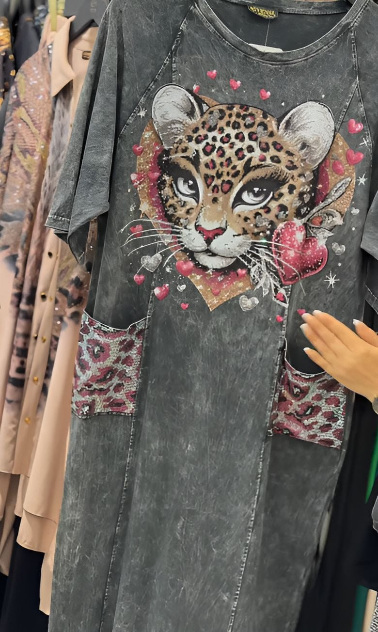 Casual Vintage Sequin Dress
