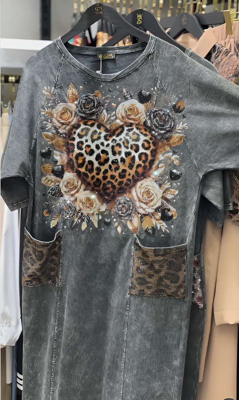 Casual Vintage Sequin Dress