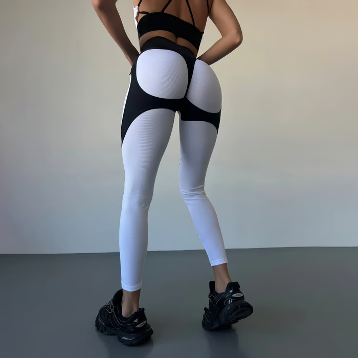 Patchwork Quick Drying Hip Lifting Leggings