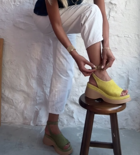 Suede Platform Sandals