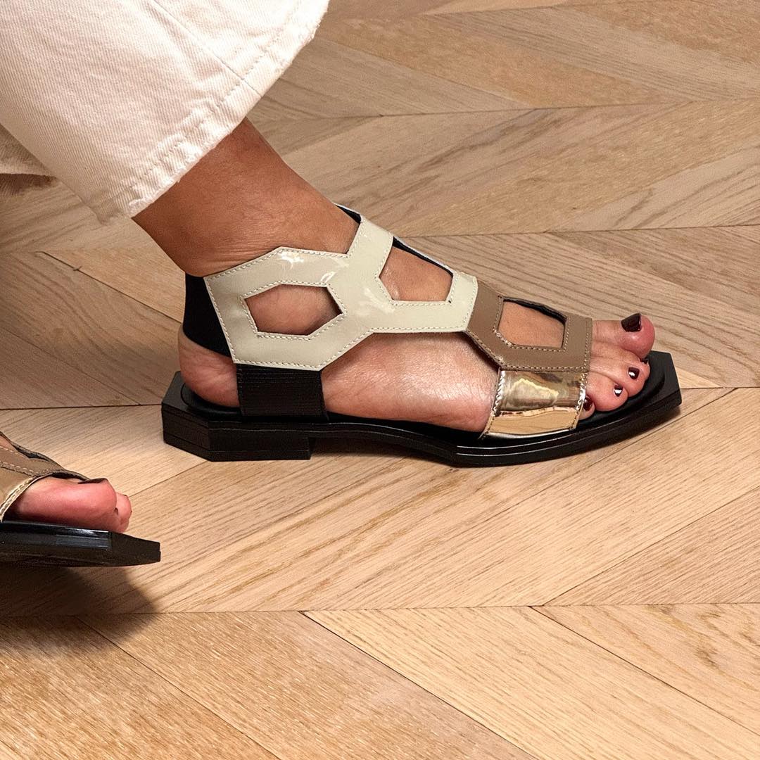 Geometric Design Sandals