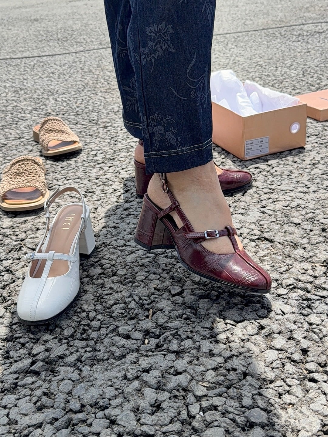 Elegant Chunky Heel Sandals