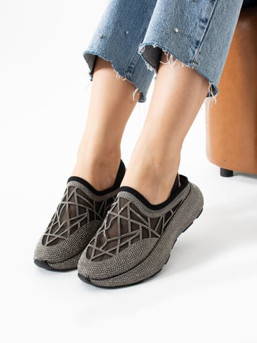 Sparkling Rhinestone Breathable Women Shoes