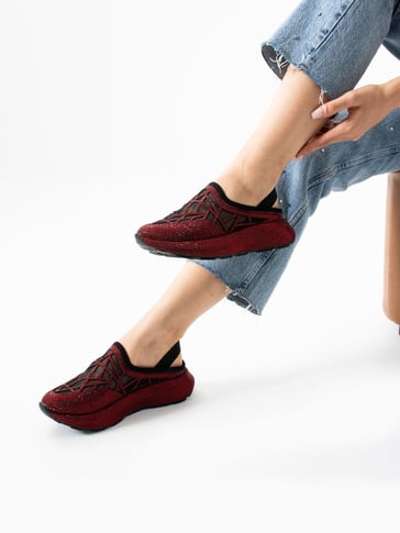 Sparkling Rhinestone Breathable Women Shoes
