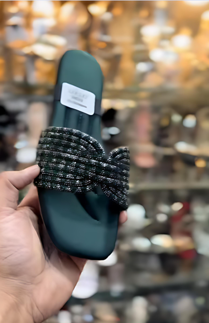Sparkling Rhinestone Slippers