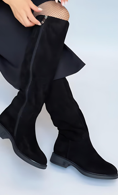Black Suede Boots