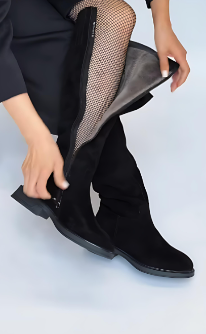 Black Suede Boots