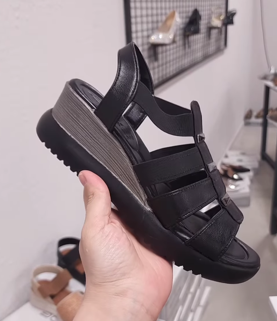 Braided Soft Leather Comfort Sandals