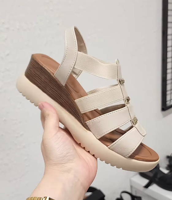 Braided Soft Leather Comfort Sandals