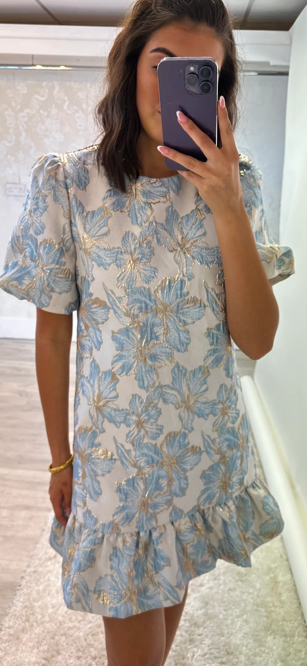 Blue Floral Dress