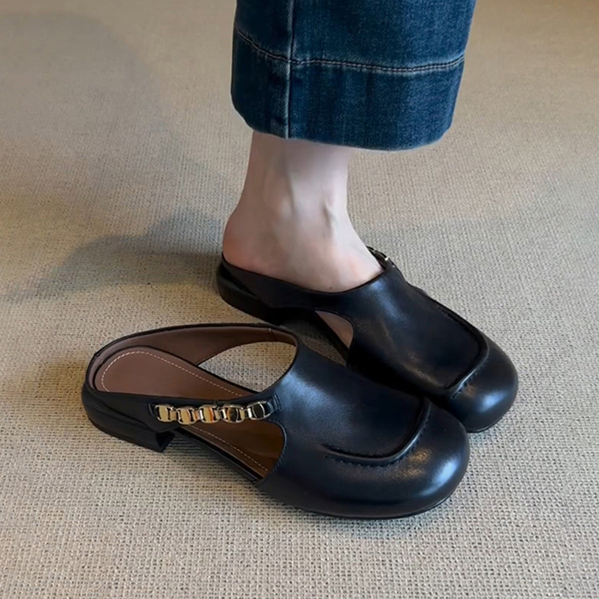 Black Casual Fashion Sandals