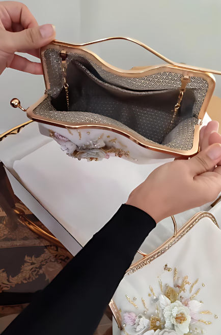 Elegant 3D Flower Handbag