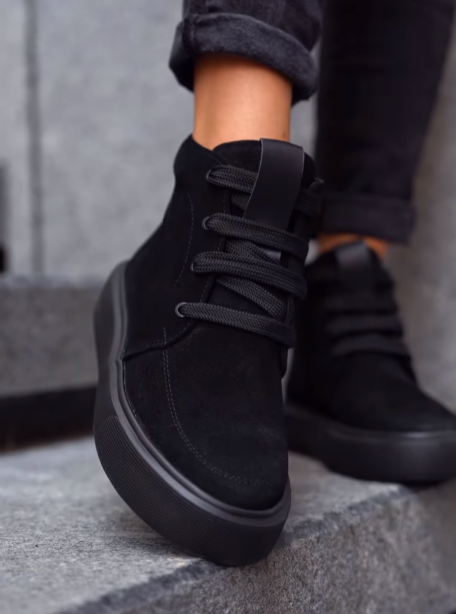 Women's Suede Zipper Ankle Boots