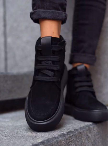 Women's Suede Zipper Ankle Boots