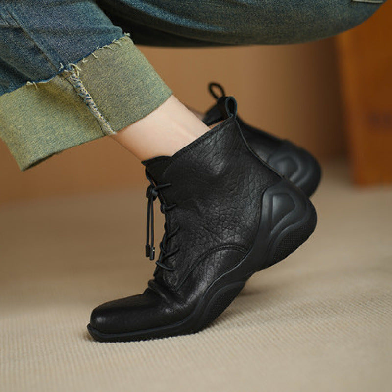 Women's Super Soft Leather Ankle Boots