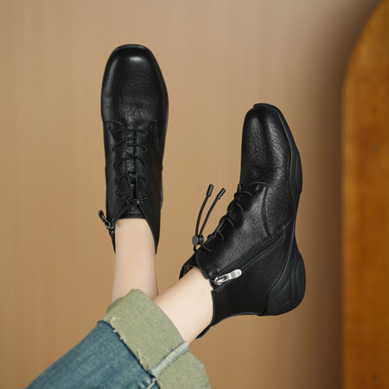 Women's Super Soft Leather Ankle Boots