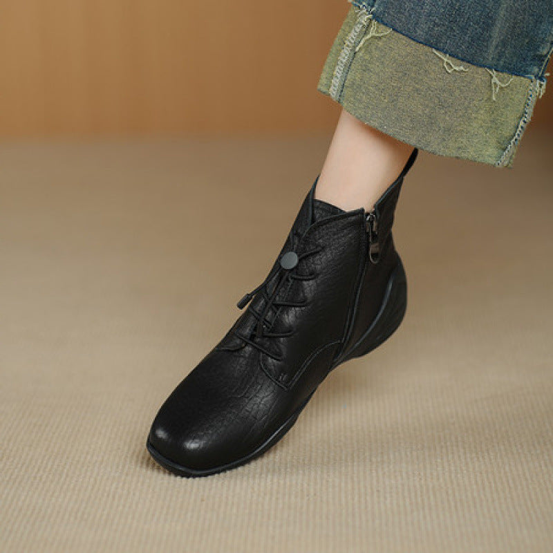 Women's Super Soft Leather Ankle Boots