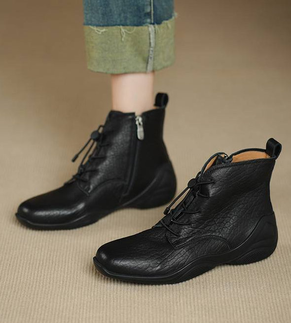 Women's Super Soft Leather Ankle Boots
