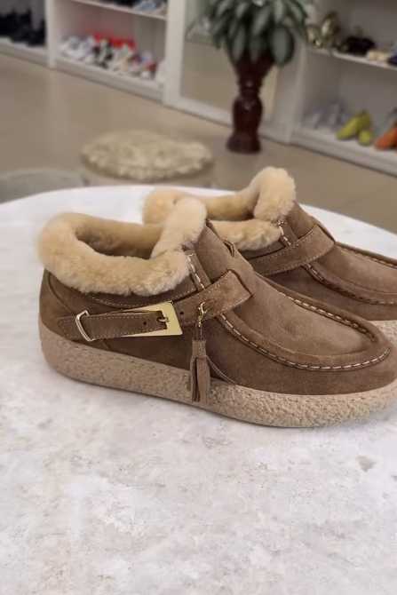 women's fleece warm shoes