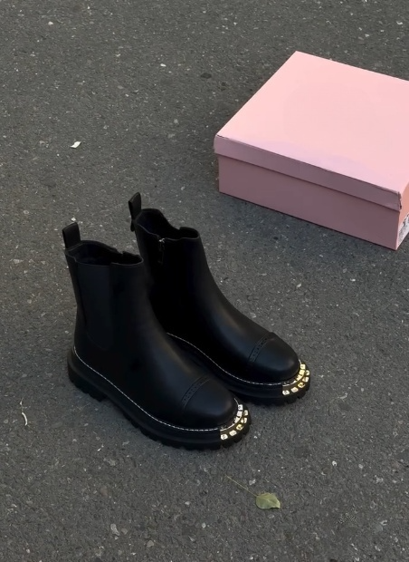 Women's Premium Leather Zippered Ankle Boots